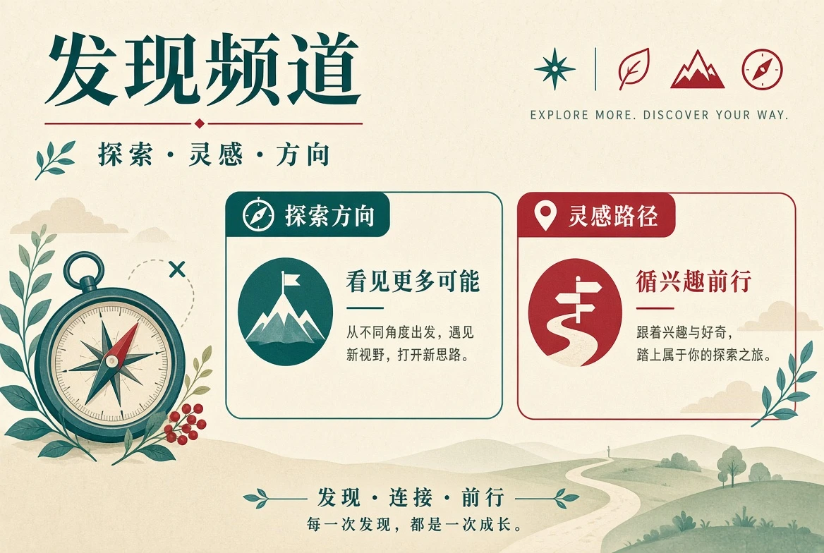 发现频道 · 以兴趣为起点